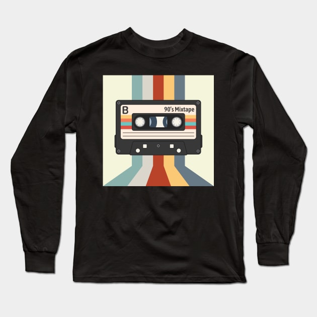 Vintage cassette tape Long Sleeve T-Shirt by Kusumaillustration